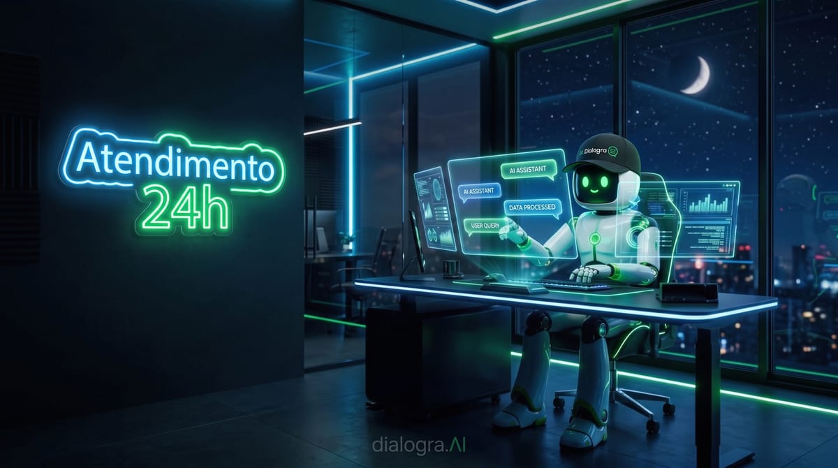 Atendimento 24 horas sem perder qualidade: é isso que um agente de IA faz