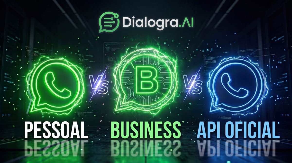WhatsApp comum, Business e API Oficial: qual é a diferença (e qual você precisa)?