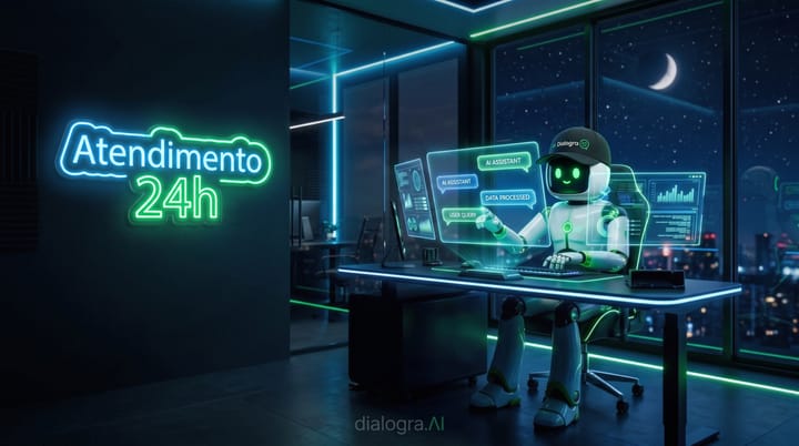 Atendimento 24 horas sem perder qualidade: é isso que um agente de IA faz